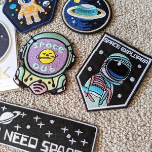 New patch patches lot bundle space universe galaxy astronaut planet stars